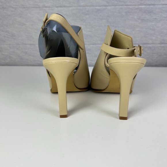 NWB Vince‎ Camuto Millwood Arno VP-Neveah Peep Toe Slingback Leather Sandals 9M - Picture 6 of 14